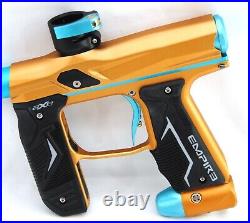 Used Empire Axe 2.0 Paintball Marker Speedball Gun Orange/Aqua Electronic Gun