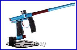 Used Empire Mini GS Electronic Paintball Marker Gun Blue with Red Accents