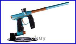 Used Empire Mini GS Electronic Paintball Marker Gun Dust Aqua Blue / Orange