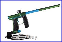 Used Empire Mini GS Electronic Paintball Marker Gun Green with Aqua Accents