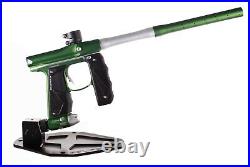 Used Empire Mini GS Electronic Paintball Marker Gun Green with Silver Accents