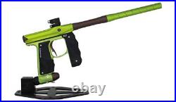 Used Empire Mini GS Electronic Paintball Marker Gun No Box Lime Green Brown