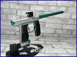 Used Empire Mini GS Paintball Marker Gun No Box Silver/Green