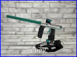 Used Empire Mini GS Paintball Marker Gun No Box Silver/Green