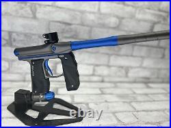 Used Empire Mini GS Paintball Marker Gun with Box Pewter/Blue