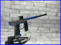 Used Empire Mini GS Paintball Marker Gun with Box Pewter/Blue