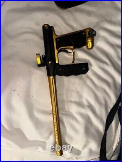 Used Empire Mini Gs Paintball Gun Package Kit Black/gold Custom Air Tank