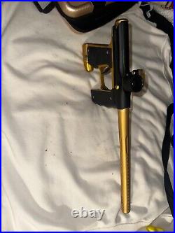 Used Empire Mini Gs Paintball Gun Package Kit Black/gold Custom Air Tank