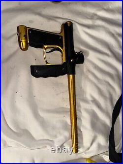 Used Empire Mini Gs Paintball Gun Package Kit Black/gold Custom Air Tank