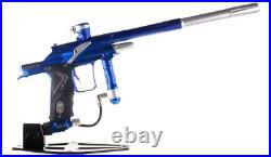 Used Planet Eclispe 08 Ego Paintball Marker with Case Blue Silver No Warranty
