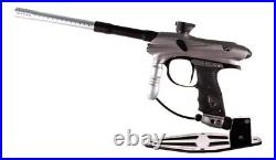 Used Proto PM7 Electronic Paintball Marker Gun with Case Silver No Warranty