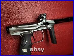 Used Shocker AMP Electronic Paintball Marker Gun with Case Pewter