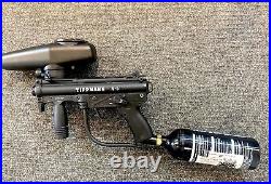 Used TIPPMANN A5 Paintball Marker with hopper and 20oz Tank A-5