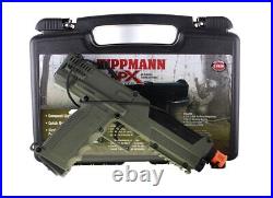 Used Tippmann Sports TiPX Paintball Marker Gun Pistol with Case Green