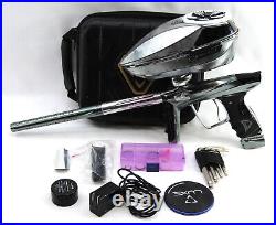 Used Virtue Ace Paintball Marker with Spire III Loader Pewter Electronic Gun