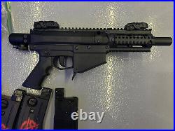 Valken M17 Tactical Mag-fed Carbine Paintball Marker Black. 68 With Extras