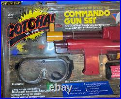 Vintage Gotcha Paint ball gun lot, 2 guns, & burst! Original packaging
