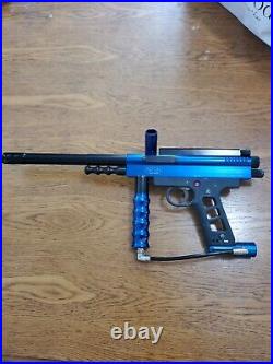 Vintage Old School ACI F4 Illustrator Blue Anodized Paintball Marker Gun