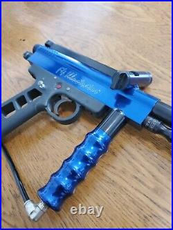 Vintage Old School ACI F4 Illustrator Blue Anodized Paintball Marker Gun