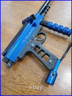 Vintage Old School ACI F4 Illustrator Blue Anodized Paintball Marker Gun