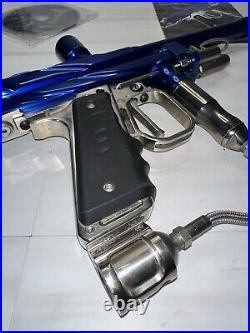 WGP 2K4 Prostock Mechanical Autococker Paintball Gun Marker Blue/chrome