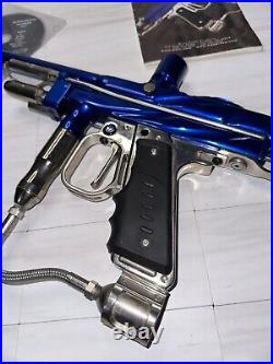 WGP 2K4 Prostock Mechanical Autococker Paintball Gun Marker Blue/chrome