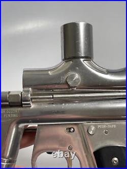 WGP Silver Paintball Gun Chrome Trilogy Autococker Untested Clean